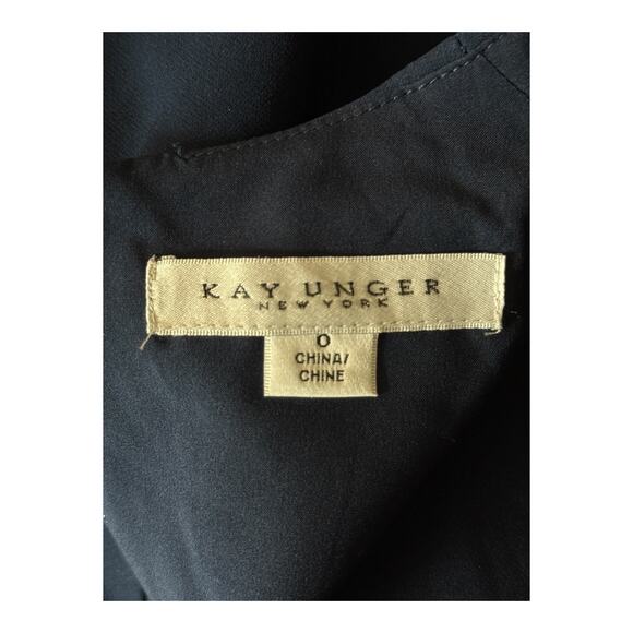 Kay Unger jumpsuit Kori Walk Thru blue size 0 - Picture 6 of 8